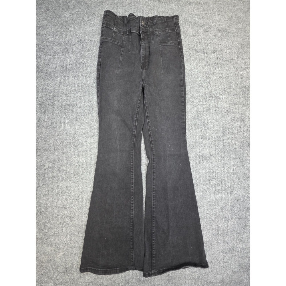 We The Free Bell Bottoms High Rise Jeans Women's 30 Black Flare